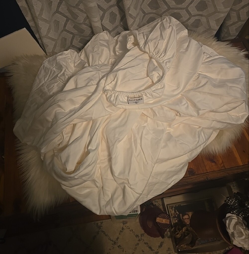 100% Egyptian Cotton Luxury Fitted Sheet Made In Italy - Picture 2 of 3